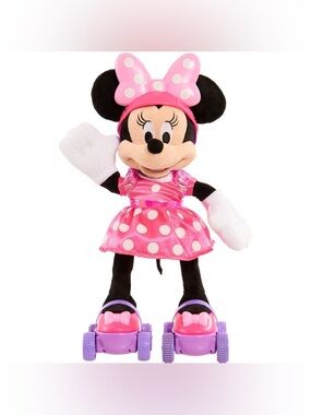 Disney Minnie Mouse Pink Polka Dot Roller Plush (TXABIN)
